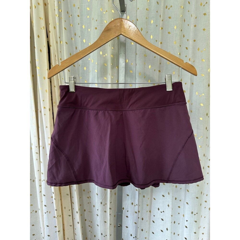 CRZ YOGA UPF 50+ Feathery Fit Soft Back Pleated Zipper Pocket Skort Skirt S
